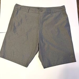 Hang Ten Mens Size 38 Gray shorts zipper pockets